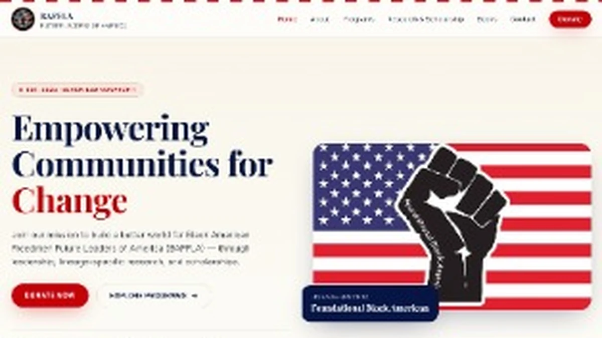 BAFFLA homepage, designed and built by High John Technology